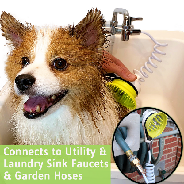 Wondurdog Sink Faucet Pet Wash Kit with Faucet Adapters and Garden Hose Attachment