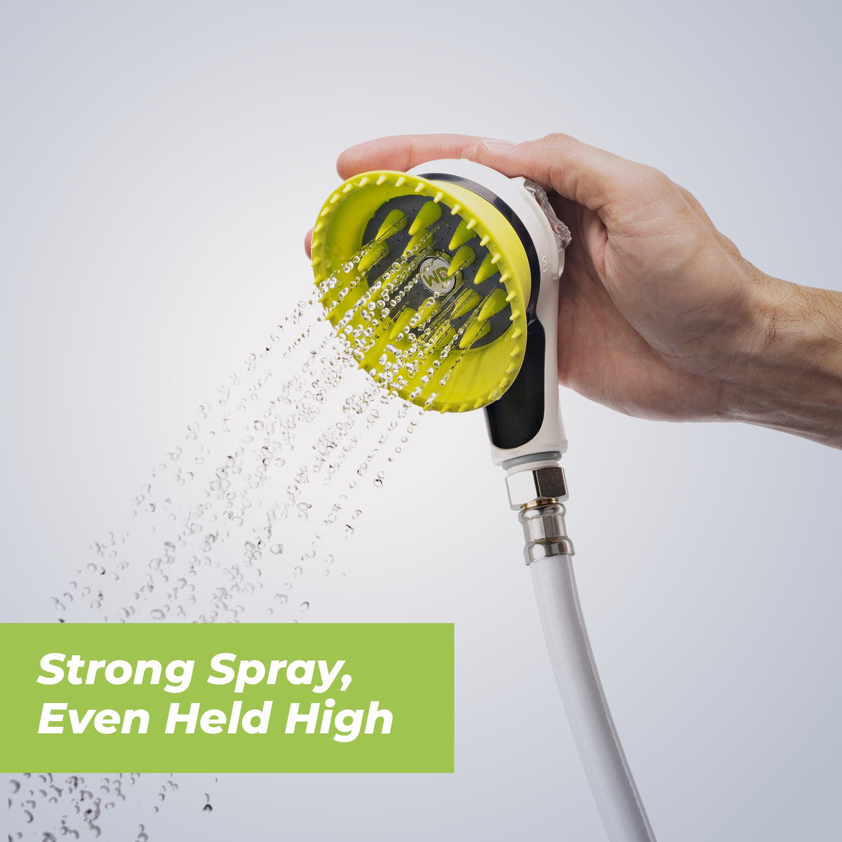 Wondurdog Bathtub Spout Dog Wash Kit with Splash Shield Brush and 6 ft Hose, Also Connects to a Garden Hose (Fits Spouts up to 2.8 in Tall)