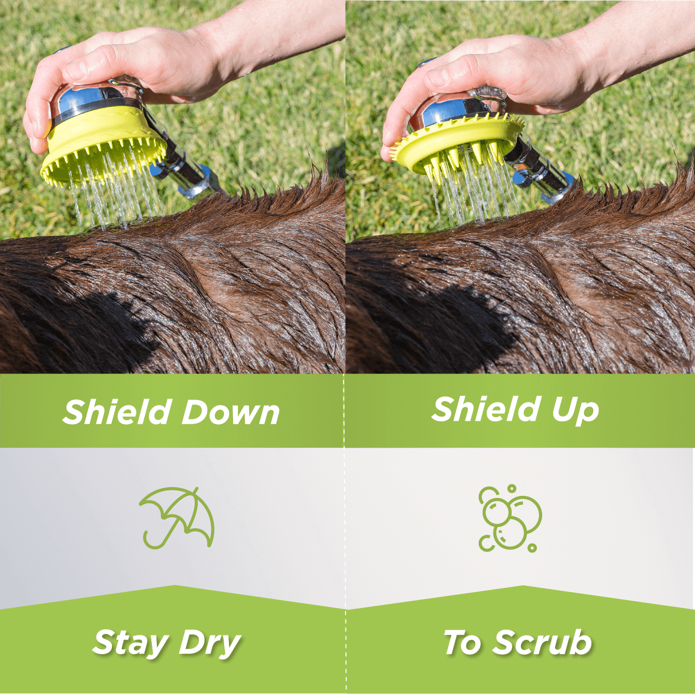 Wondurdog Deluxe Indoor/Outdoor Dog Wash Kit for Shower + Garden Hose with Water Pressure Control