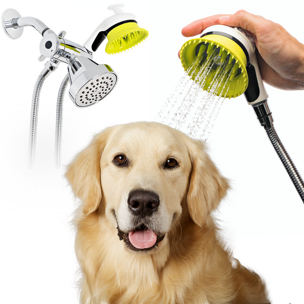Wondurdog Quality Indoor / Outdoor Dog Wash Kit for Shower and Garden Hose
