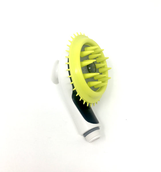 Wondurdog Shower Brush with Rubber Grooming Teeth and Splash Shield. (*Shower Brush Only)