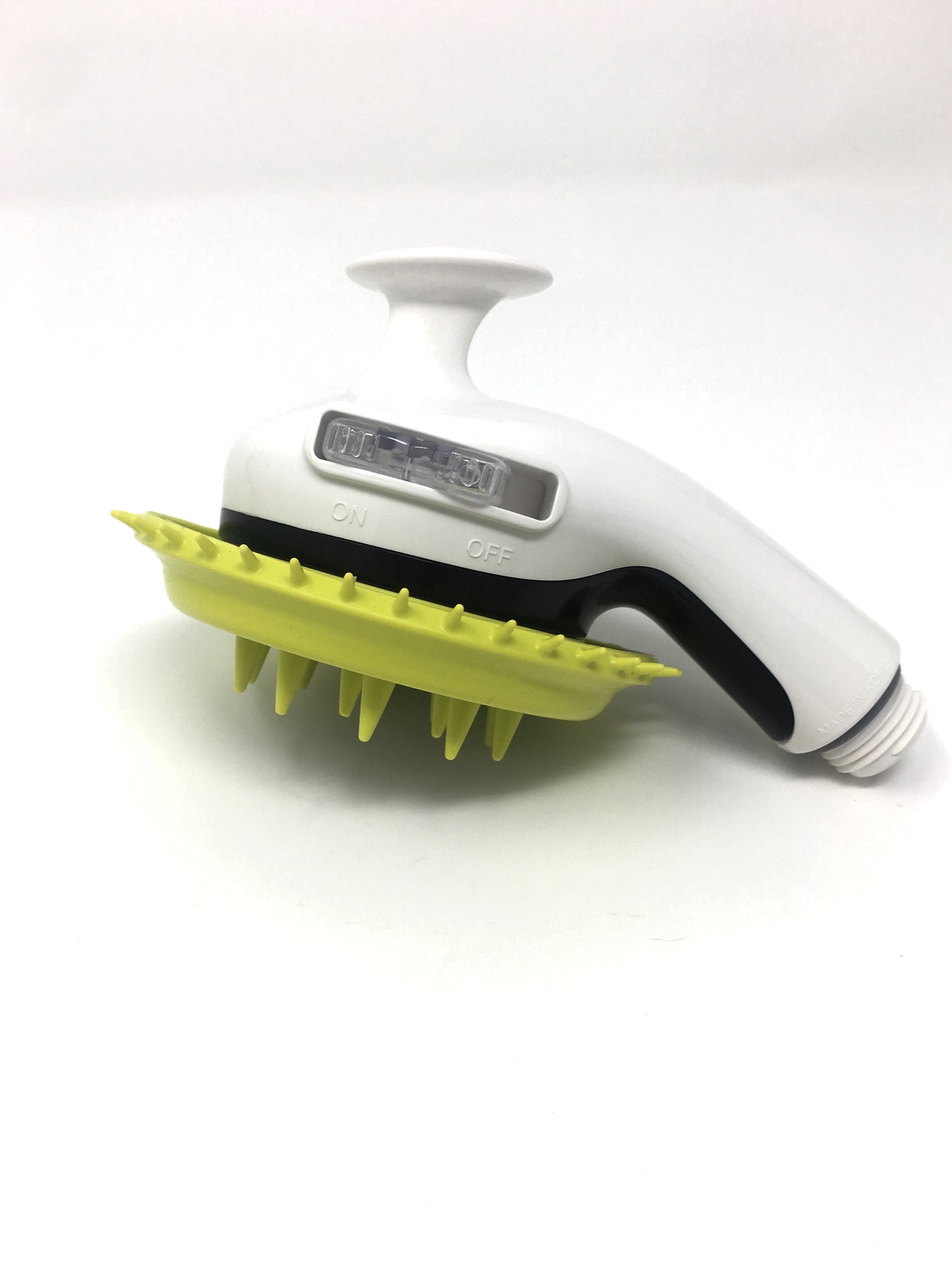 Wondurdog Shower Brush with Rubber Grooming Teeth and Splash Shield. (*Shower Brush Only)