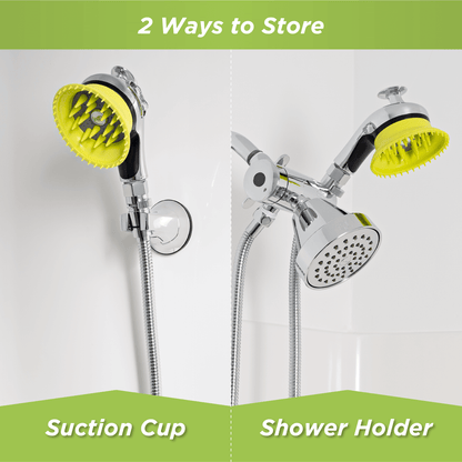 Wondurdog Deluxe Indoor/Outdoor Dog Wash Kit for Shower + Garden Hose with Water Pressure Control