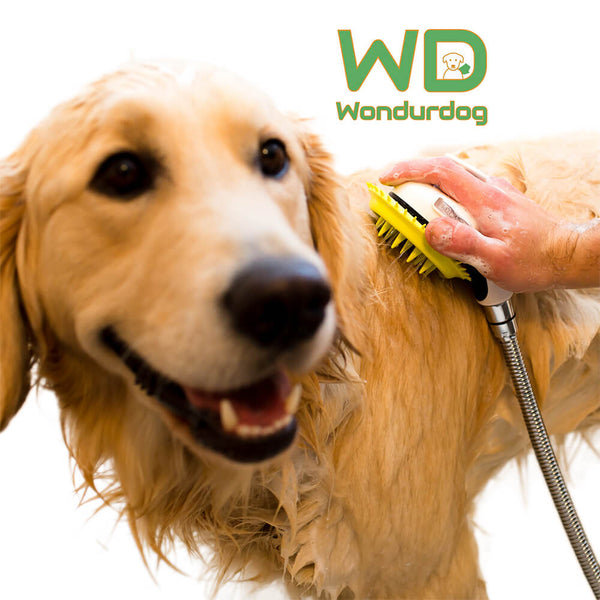 Wondurdog Quality Indoor / Outdoor Dog Wash Kit for Shower and Garden Hose