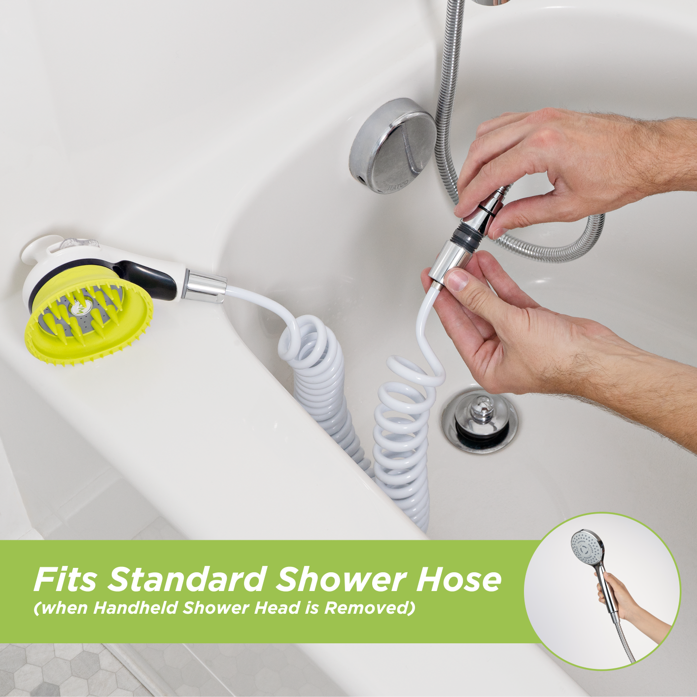 Wondurdog Dog Wash Attachment for Handheld Showers and Garden Hose Attachment