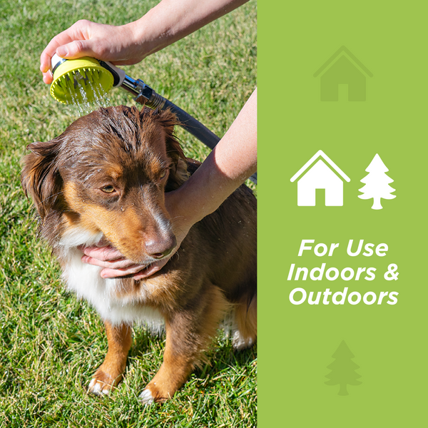 Wondurdog Quality Indoor / Outdoor Dog Wash Kit for Shower and Garden Hose